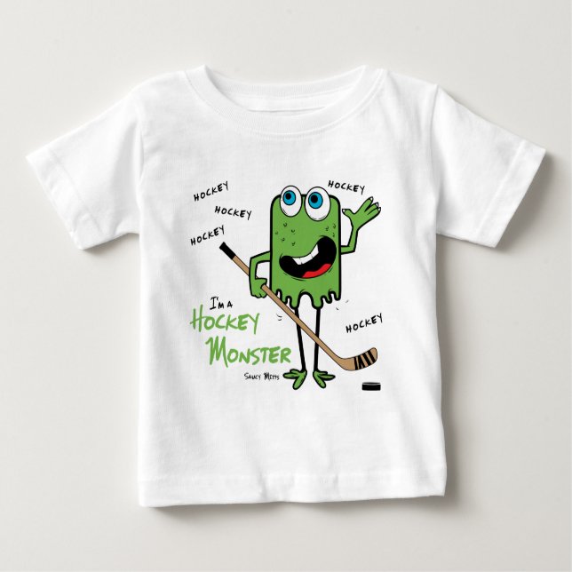 Hockey Monster Baby Shirt (Front)