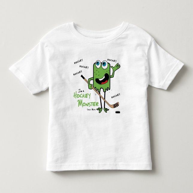 Hockey Monster Toddler Shirts (Front)