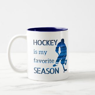 Hockey Mug Favorite Season blue lines