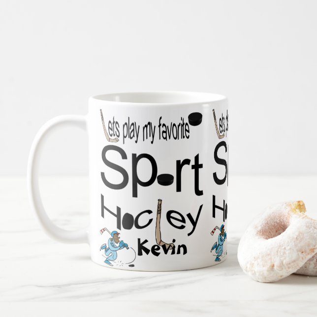 Hockey Mugs Sports (With Donut)