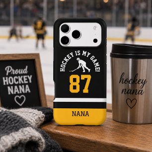 Hockey Nana Jersey Number Design iPhone 17 Pro Max Case