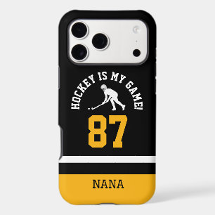 Hockey Nana Jersey Number Design iPhone 17 Pro Max Case