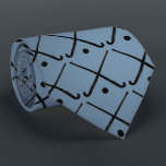 Hockey Necktie on Gradient Blue<br><div class="desc">Men's hockey tie. Hockey player gift.</div>