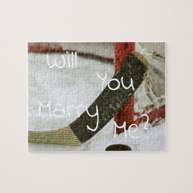 hockey net goal jigsaw puzzle (Horizontal)