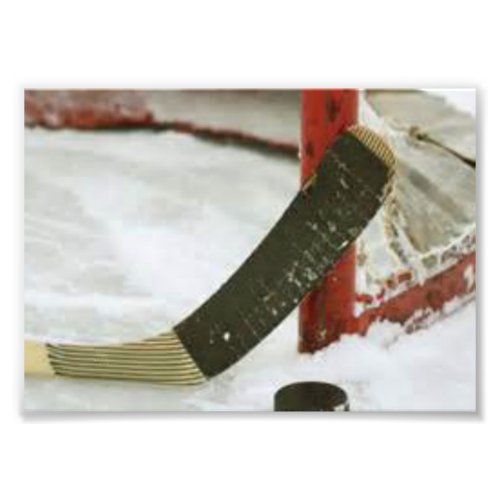hockey net goal photo print