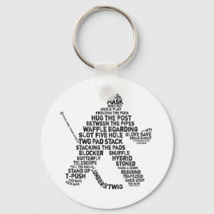 Hockey Netminder Keychain