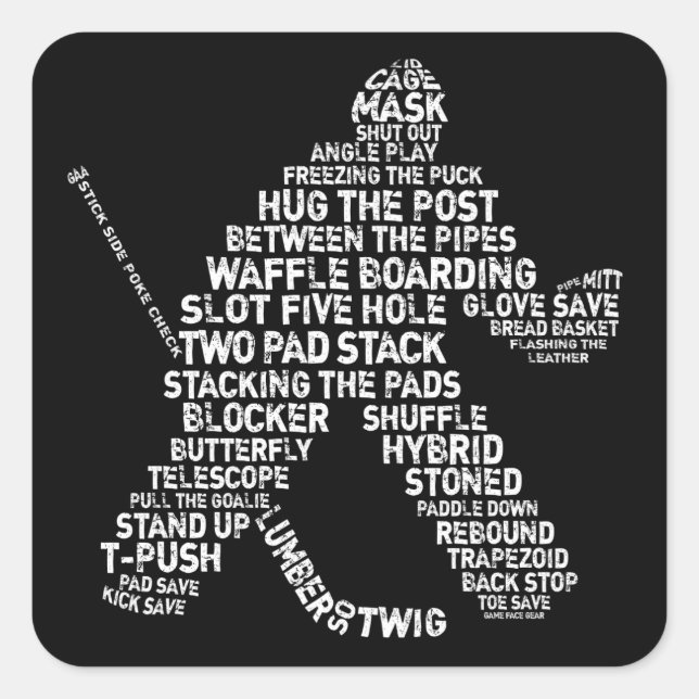 Hockey Netminder Stickers (Front)