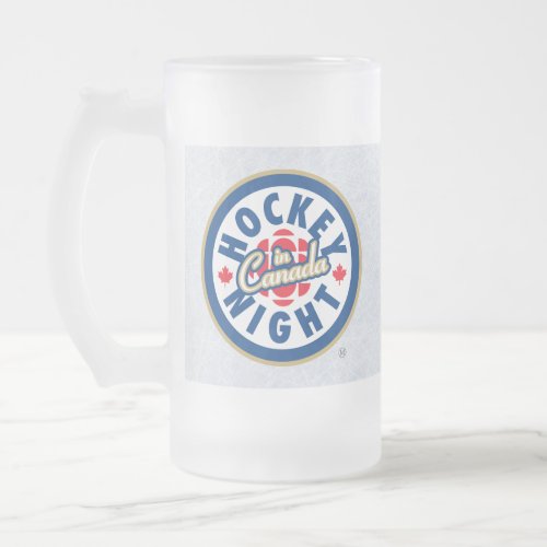 Hockey Night in Canada Frosted Glass Mug