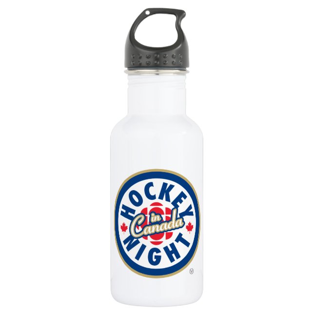 Hockey Night in Canada Logo Stainless Steel Water Bottle (Front)