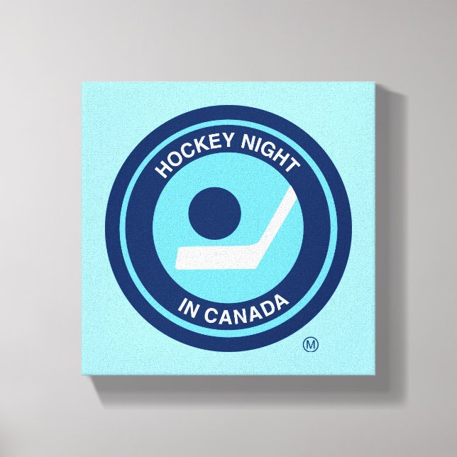 Hockey Night in Canada Retro Logo Canvas Print (Front)