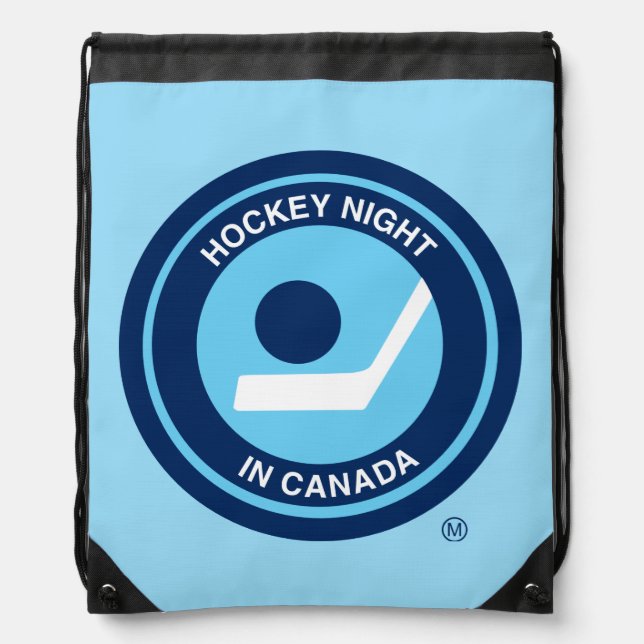 Hockey Night in Canada Retro Logo Drawstring Bag (Front)