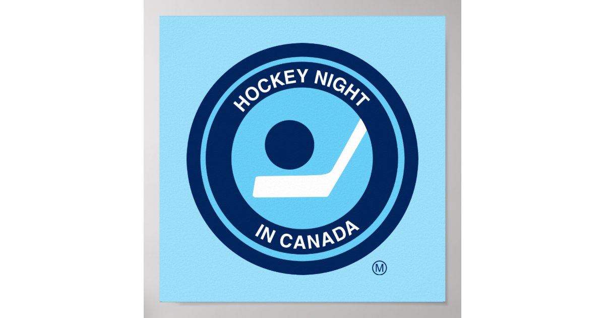 Hockey Night in Canada Retro Logo Poster | Zazzle.com