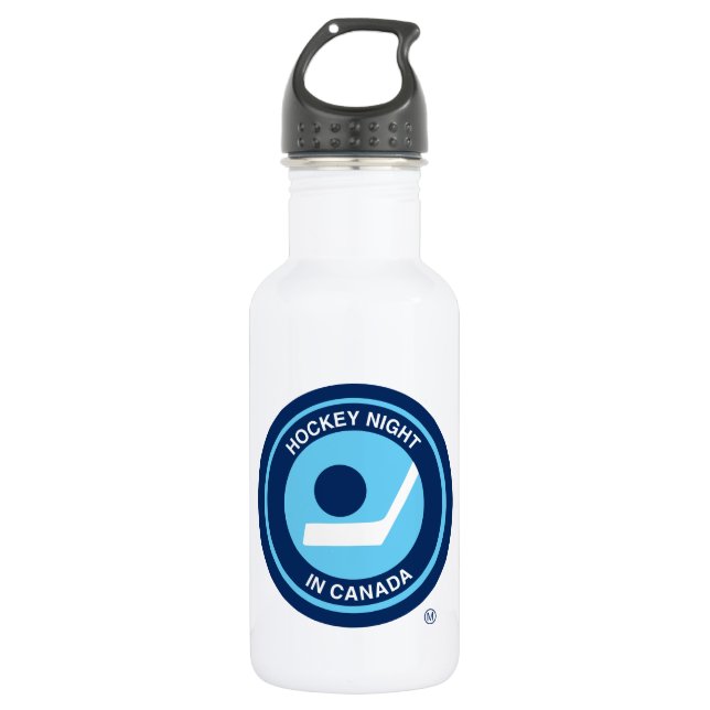 Hockey Night in Canada Retro Logo Stainless Steel Water Bottle (Front)