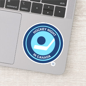 Hockey Night Retro Sticker
