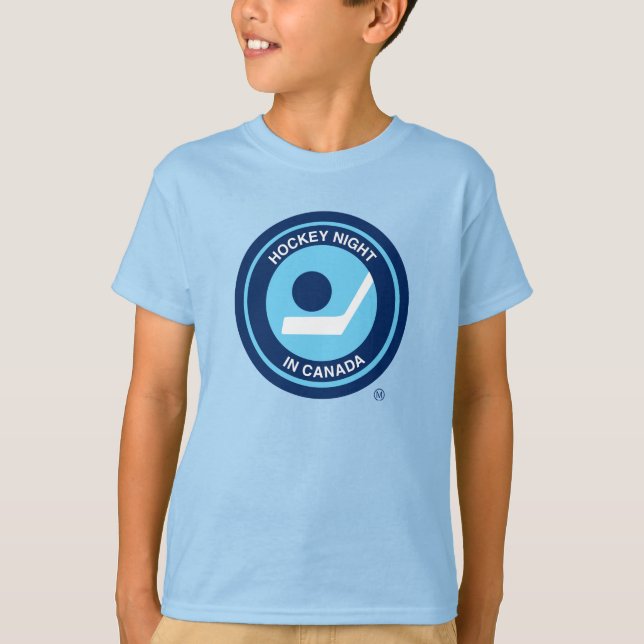 Hockey Night Retro Youth T-Shirt (Front)