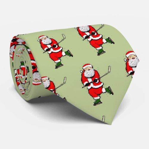 hockey novelty Christmas gifts Neck Tie