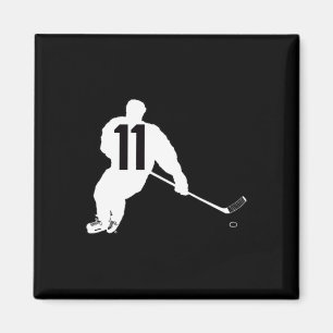 Hockey Number Eleven 11 Magnet