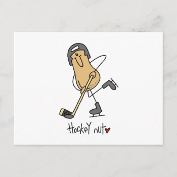 Hockey Nut T-shirts And Gifts Postcard by stick_figures at Zazzle
