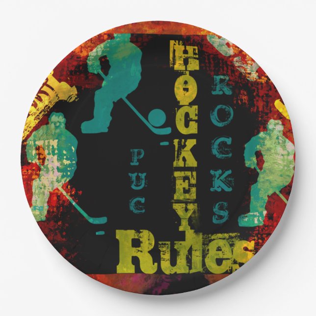 HOCKEY        PAPER PLATES (Front)