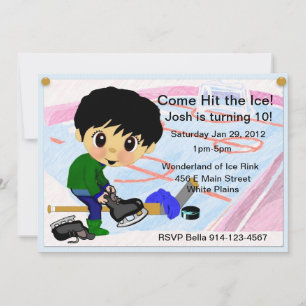 Hockey Party Invitation