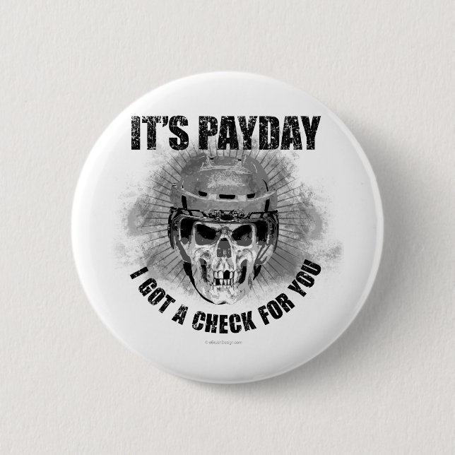 Hockey Payday Button (Front)