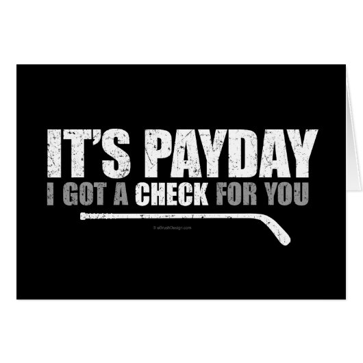 Hockey Payday Cards (Front Horizontal)