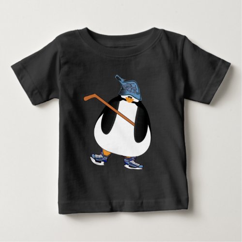 Hockey Penguin Baby T_Shirt
