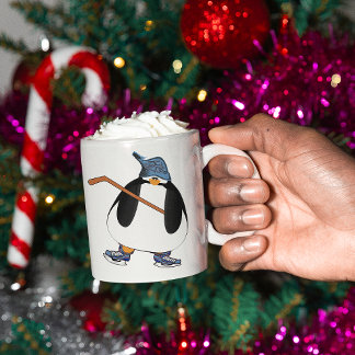 Hockey Penguin Coffee Mug