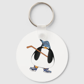 Hockey Penguin Keychain