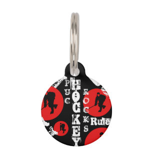 Hockey Pet ID Tag