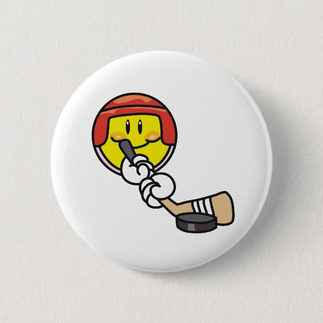 Hockey Pinback Button (Front)