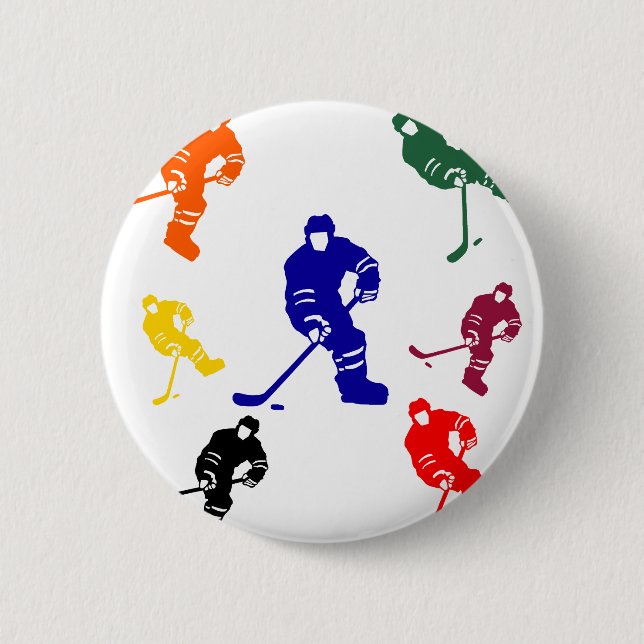 HOCKEY PINBACK BUTTON (Front)
