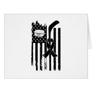 Hockey Pink Ribbon Breast Cancer Awareness Sport L Cards