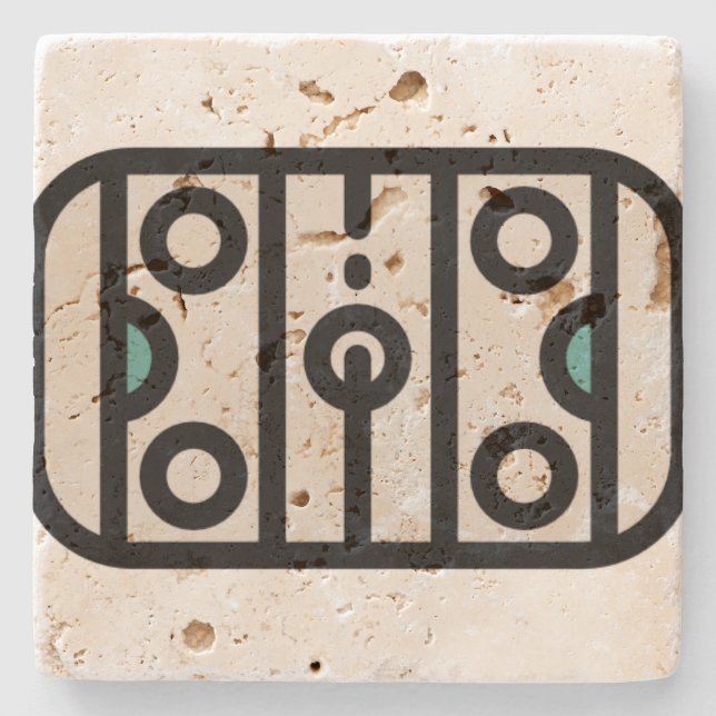 hockey-pitch stone coaster (Front)