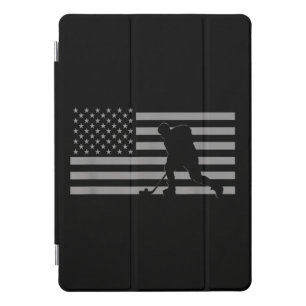 Hockey Player - American Flag Hockey iPad Pro Cover