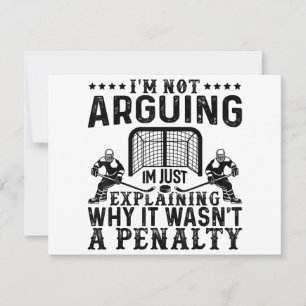 Hockey Player Arguing Gift Funny Hockey