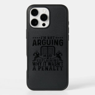 Hockey Player Arguing Gift Funny Hockey iPhone 16 Pro Max Case