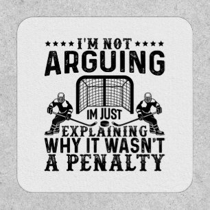 Hockey Player Arguing Gift Funny Hockey Patch