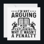 Hockey Player Arguing Gift Funny Hockey Save The Date<br><div class="desc">Hockey Player Arguing Gift Funny Hockey</div>