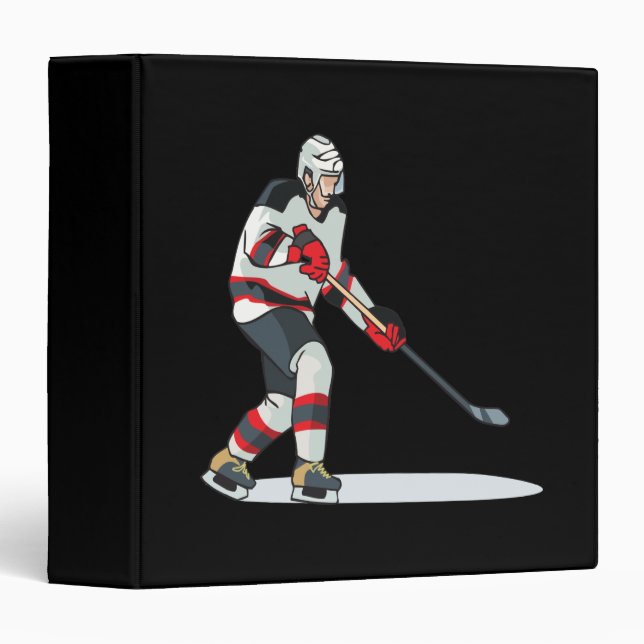 Hockey Player Binder (Front/Spine)