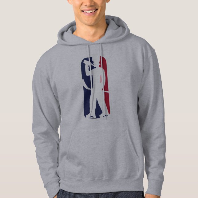 Hockey Player Drinking Hoodie (Front)