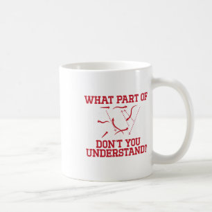 Hockey Player Funny Rink Diagram Youth Ice Hockey Coffee Mug