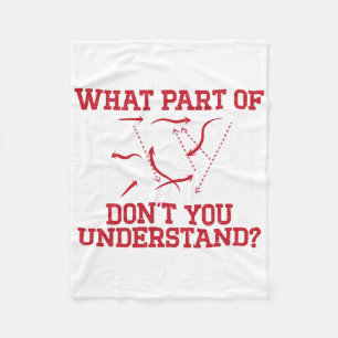 Hockey Player Funny Rink Diagram Youth Ice Hockey Fleece Blanket