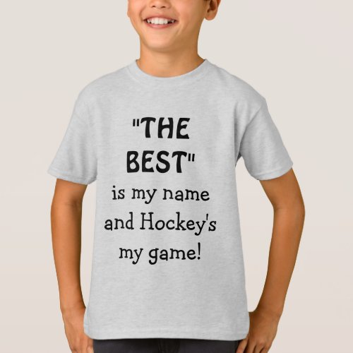 Hockey Player Funny Sport T_Shirt