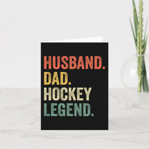 Hockey Player Husband Dad Hockey Legend Vintage Card