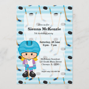 Hockey player invitation