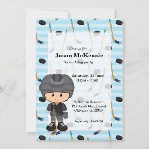 Hockey player invitation