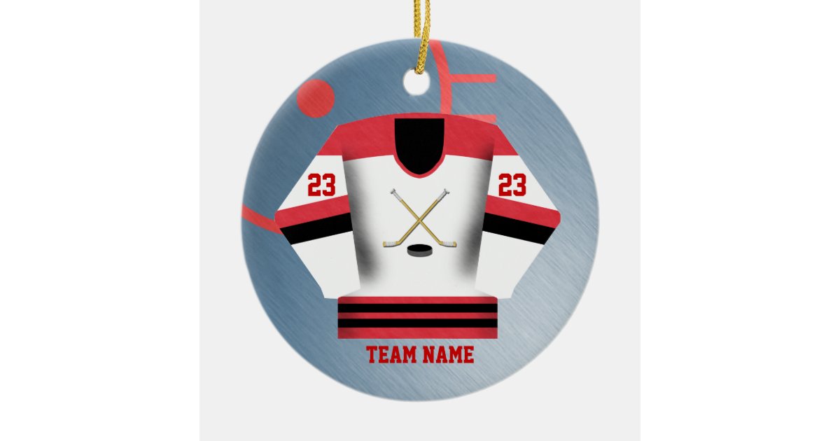 Hockey Player Jersey Ornament