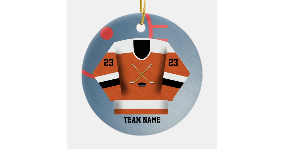 Hockey Player Jersey Ornament