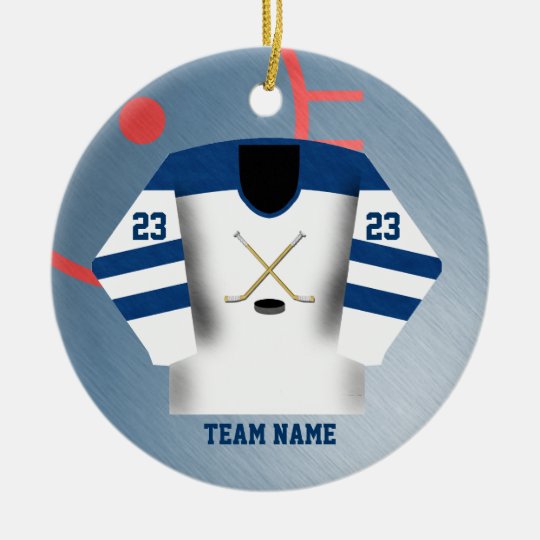 Hockey Player Jersey Ornament